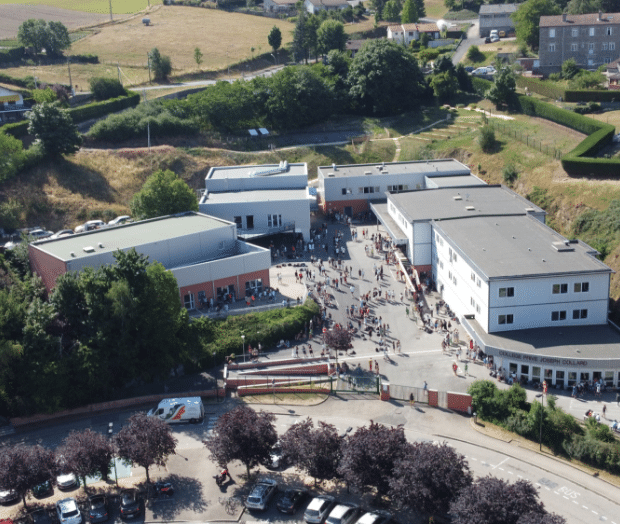 photo aérienne collège